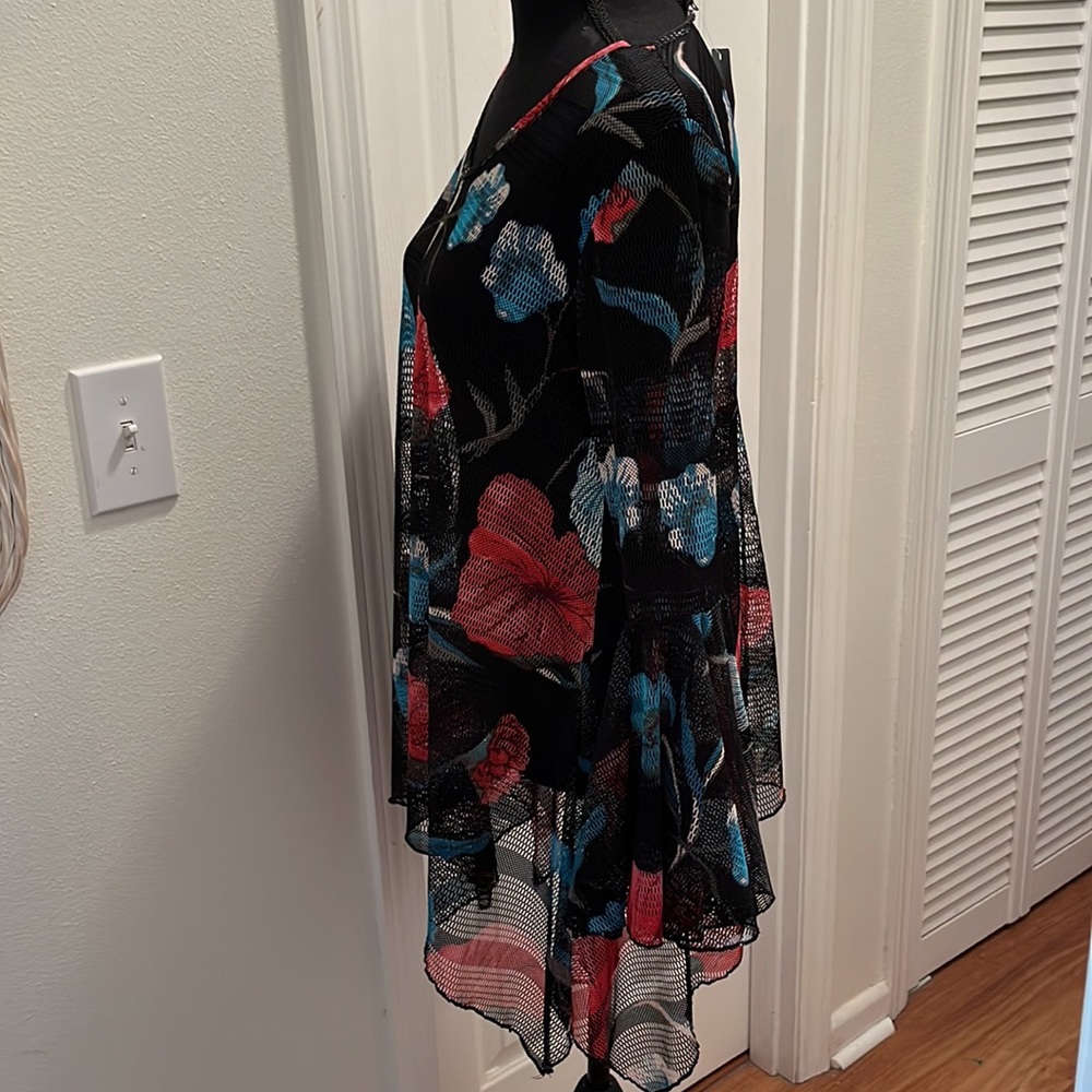 Dor Dor Couture mesh top or swim coverup - Picture 3 of 6